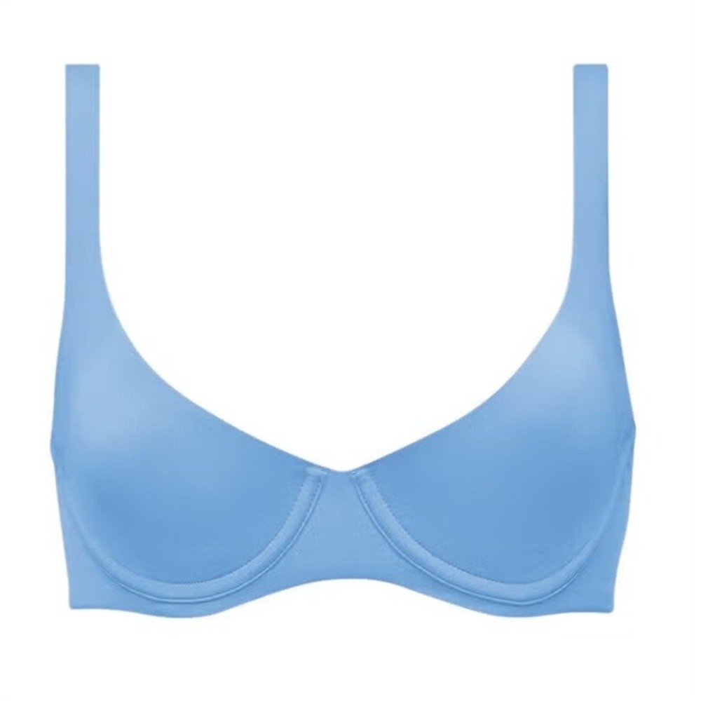 NWOTD CUUP 32E The Scoop Blue Microfiber Undewire Bra 126320